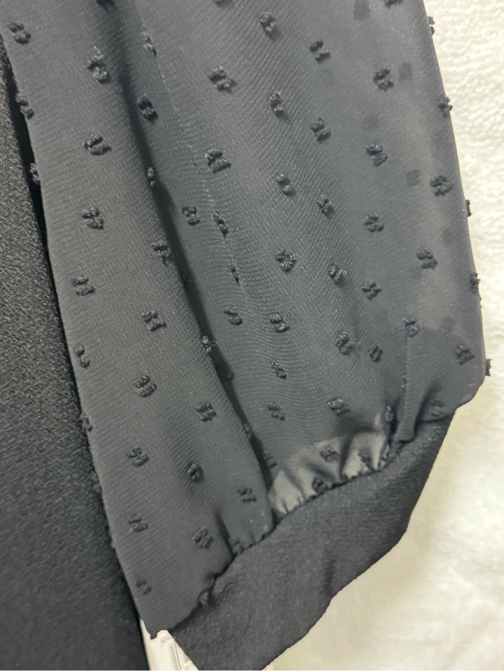 CeCe Black Puff-Sleeve Swiss Dot Tee - Picture 4 of 4